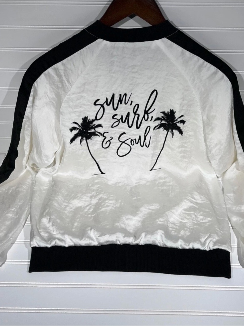 Spiritual gangster jacket Silky, last one with this print!!!! Size small